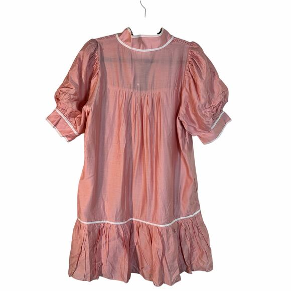 Tuckernuck Pomander Place Pink Puff Sleeve Beatrix Dress - Picture 6 of 8